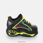 Black/Rainbow Snake Buffalo Classic Sneakers Low |Sneakers F06ZHH829 - Image 6