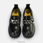 Black/Silver Buffalo Aspha Loafer Chain loafer vegan |Loafers F06ZHH596 - Image 7