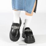 Black/Silver Buffalo Aspha Loafer TC loafer vegan |Loafers F06ZHH427