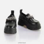 Black/Silver Buffalo Aspha Loafer TC loafer vegan |Loafers F06ZHH427 - Image 4