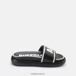 Black/White Buffalo Rey slide vegan |Slides F06ZHH730 - Image 7