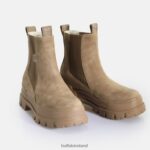 Brown Buffalo Aspha Chelsea Mid vegan nubuck fur |Boots F06ZHH580 - Image 4