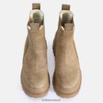 Brown Buffalo Aspha Chelsea Mid vegan nubuck fur |Boots F06ZHH580 - Image 6