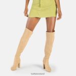 Cream Buffalo Amy overknee boot vegan |Boots F06ZHH760 - Image 2