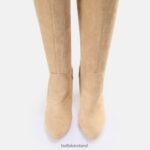Cream Buffalo Amy overknee boot vegan |Boots F06ZHH760 - Image 7