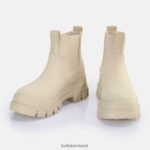 Cream Buffalo Aspha Chelsea Ankle Boot vegan |Boots F06ZHH363 - Image 4