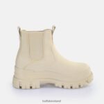 Cream Buffalo Aspha Chelsea Ankle Boot vegan |Boots F06ZHH363 - Image 6