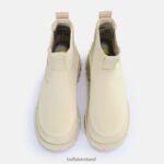 Cream Buffalo Aspha Chelsea Ankle Boot vegan |Boots F06ZHH363 - Image 7