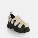 Cream Buffalo Aspha FSH Platform Sandals vegan |Sandals F06ZHH546 - Image 4
