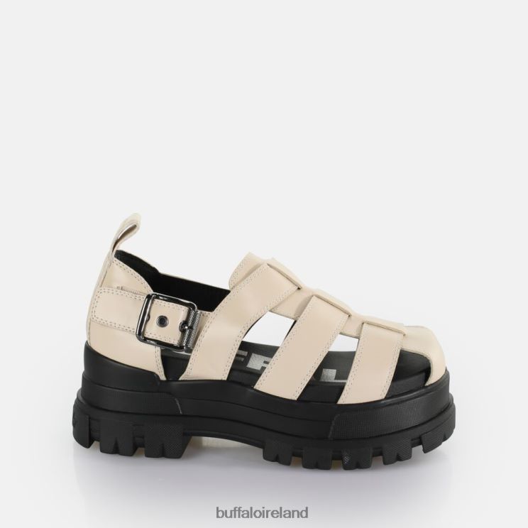 cream_buffalo_aspha_fsh_platform_sandals_vegan_sandals_f06zhh546.jpg Cream Buffalo Aspha FSH Platform Sandals vegan |Sandals F06ZHH546 - Image 1