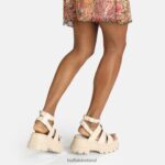 Cream Buffalo Aspha GLD Platform Sandal vegan |Sandals F06ZHH561 - Image 2