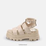 Cream Buffalo Aspha GLD Platform Sandal vegan |Sandals F06ZHH561