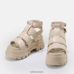 Cream Buffalo Aspha GLD Platform Sandal vegan |Sandals F06ZHH561 - Image 4