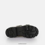 Cream Buffalo Aspha Loop Platform Sandals vegan |Slides F06ZHH383 - Image 6