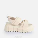 Cream Buffalo Ava Platform Sandals vegan |Sandals F06ZHH519 - Image 6