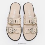 Cream Buffalo Blake Belle vegan sandal |Sandals F06ZHH659 - Image 3