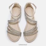 Cream Buffalo Capri Glam sandal vegan |Sandals F06ZHH89 - Image 3