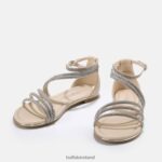 Cream Buffalo Capri Glam sandal vegan |Sandals F06ZHH89 - Image 4