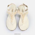 Cream Buffalo Capri Pearl Sandals vegan |Sandals F06ZHH407 - Image 2