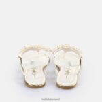 Cream Buffalo Capri Pearl Sandals vegan |Sandals F06ZHH407 - Image 4