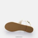 Cream Buffalo Capri Pearl Sandals vegan |Sandals F06ZHH407 - Image 6