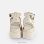 Cream Buffalo Flora Fisher Platform Sandals vegan |Sandals F06ZHH641 - Image 5