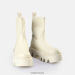 Cream Buffalo Flora Sock Boot vegan |Boots F06ZHH761 - Image 4