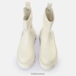Cream Buffalo Flora Sock Boot vegan |Boots F06ZHH761 - Image 6
