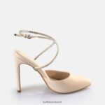 Cream Buffalo Jolie Queen Heeled Sandals vegan |Sandals F06ZHH329 - Image 4