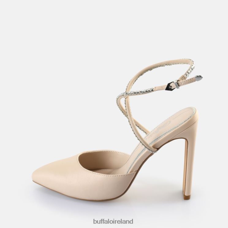 cream_buffalo_jolie_queen_heeled_sandals_vegan_sandals_f06zhh329.jpg Cream Buffalo Jolie Queen Heeled Sandals vegan |Sandals F06ZHH329 - Image 1