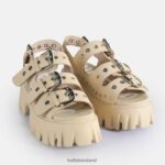 Cream Buffalo Lion Hard Platform Sandals vegan |Sandals F06ZHH720 - Image 4