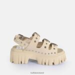 Cream Buffalo Lion Hard Platform Sandals vegan |Sandals F06ZHH720 - Image 6