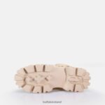 Cream Buffalo Lion MID Chain Ankle boot vegan |Boots F06ZHH656 - Image 6