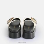 Cream Buffalo Noa Rock Slide Platform Sandals vegan |Slides F06ZHH157 - Image 5