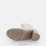 Cream Buffalo Oslo sock boot ankle boot vegan |Boots F06ZHH518 - Image 6