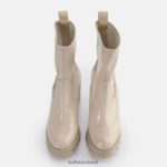 Cream Buffalo Oslo sock boot ankle boot vegan |Boots F06ZHH518 - Image 7