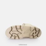 Cream Buffalo Raven Laceup HI Ankle-Boot vegan |Boots F06ZHH691 - Image 6