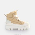 Cream Buffalo Raven Laceup Mid Sneaker High vegan |Sneakers F06ZHH655 - Image 5