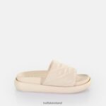 Cream Buffalo Rey Quilt 2 Platform Slide vegan |Slides F06ZHH461