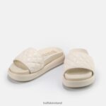 Cream Buffalo Rey Quilt slide vegan |Slides F06ZHH916 - Image 4
