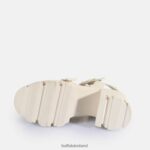 Cream Buffalo Riot TRAWL Heeled Sandals vegan |Sandals F06ZHH83 - Image 7