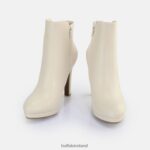 Cream Buffalo Roxana ankle boot vegan |Boots F06ZHH336 - Image 4
