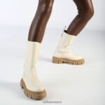 Cream Buffalo Scape Chelsea HI ankle boot |Boots F06ZHH302 - Image 2