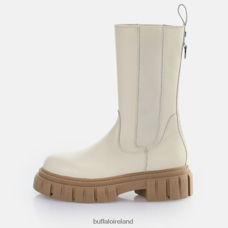 cream_buffalo_scape_chelsea_hi_ankle_boot_boots_f06zhh302.jpg Cream Buffalo Scape Chelsea HI ankle boot |Boots F06ZHH302 - Image 1