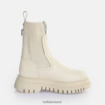 Cream Buffalo Shade Sock Chealsea Ankle Boot |Boots F06ZHH608 - Image 4