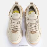 Cream/Gold Buffalo Binary Chain 3.0 trainer trainers low vegan |Sneakers F06ZHH419 - Image 3