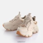 Cream/Gold Buffalo Binary Chain 3.0 trainer trainers low vegan |Sneakers F06ZHH419 - Image 4