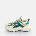 Cream/Green Buffalo CLD Run Jog Sneakers Low vegan |Sneakers F06ZHH912