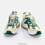 Cream/Green Buffalo CLD Run Jog Sneakers Low vegan |Sneakers F06ZHH912 - Image 4