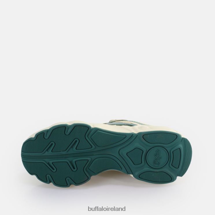 Cream/Green Buffalo CLD Run Jog Sneakers Low vegan |Sneakers F06ZHH912 - Image 7